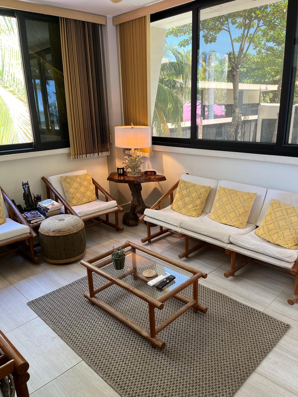 Bedroom Lounge Area at House of Grace beachfront property